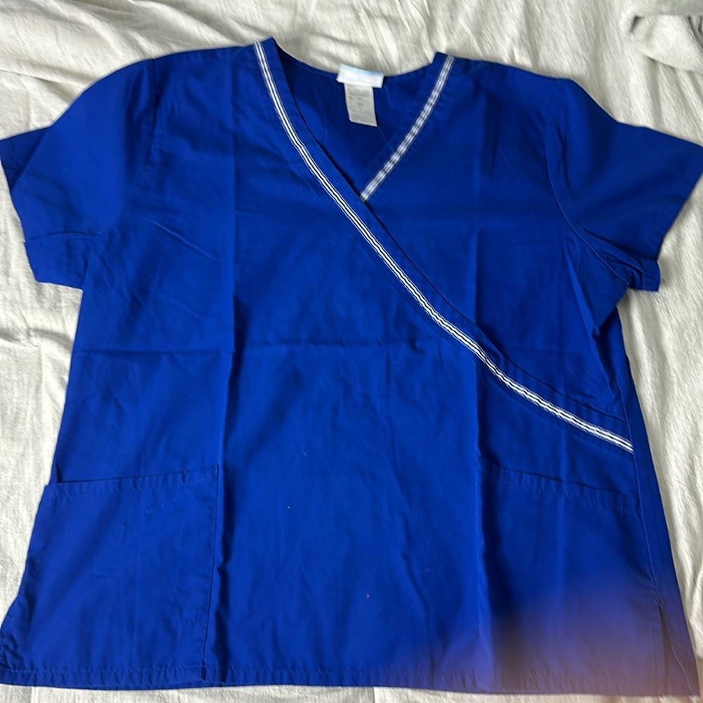 Nursing royal blue scrubs SB size XL